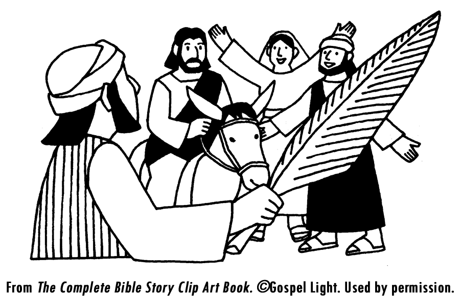 jesus triumphal entry coloring pages - photo #21