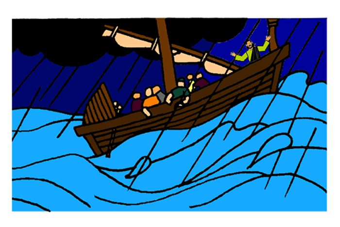 jesus in a boat clipart - photo #4